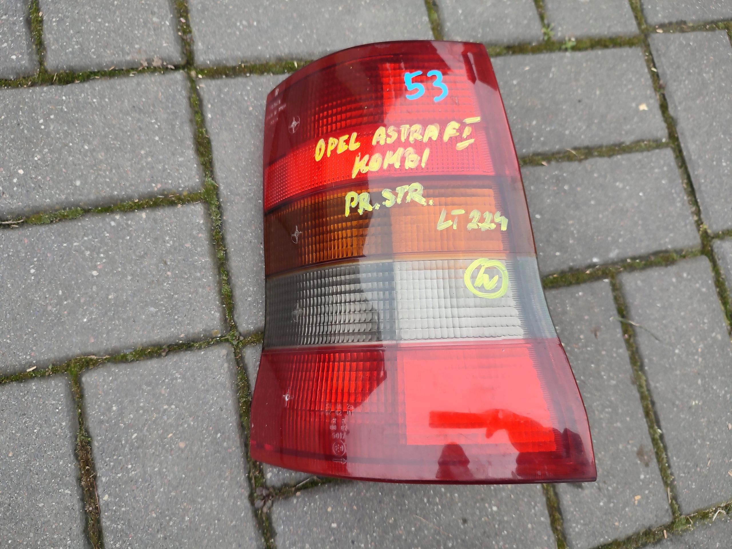 light left rear part left rear opel astra f kombi
