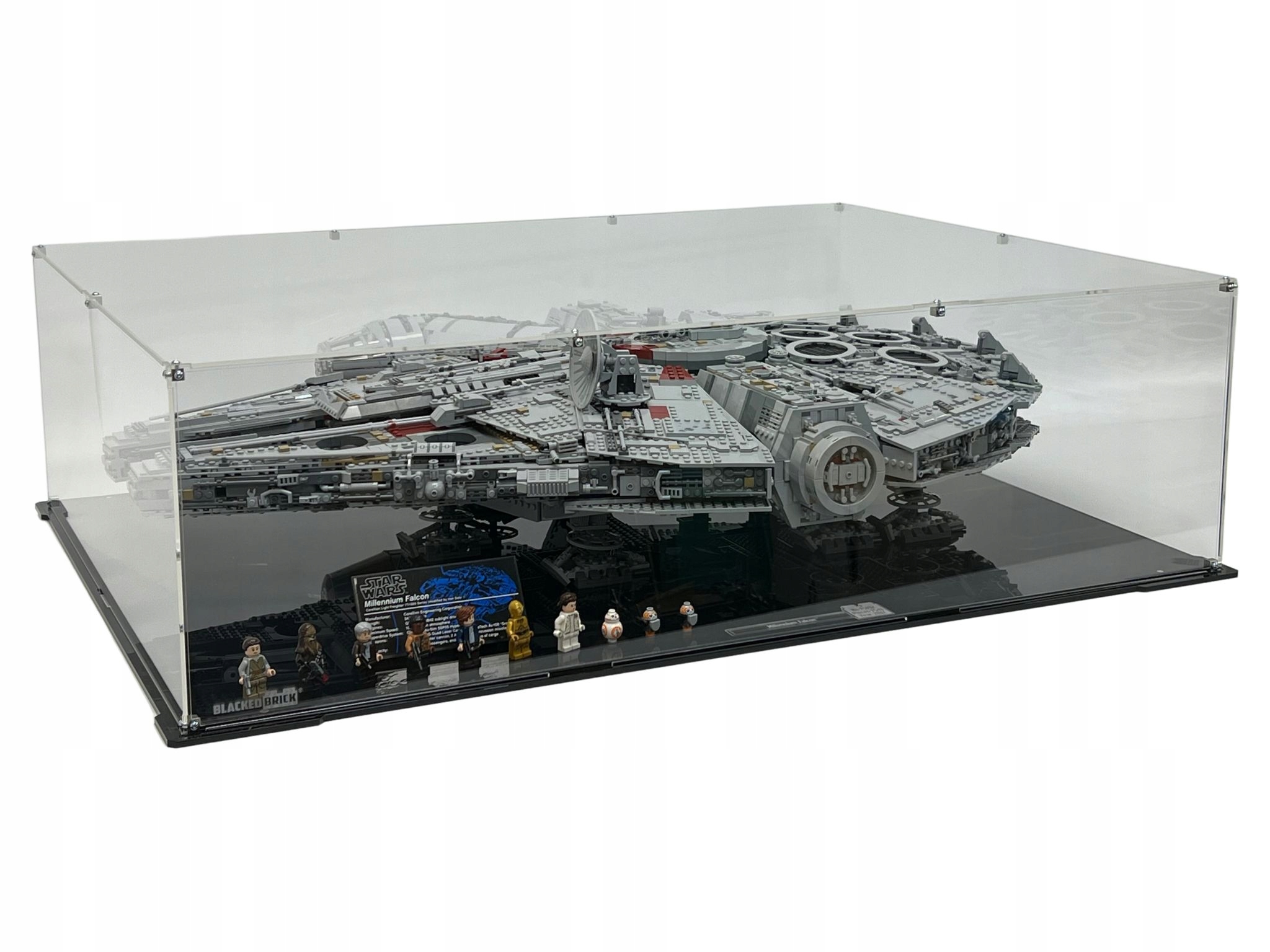 Horizontálna vitrína Blacked Brick pre Lego 75192 Star Wars Sokol Millennium