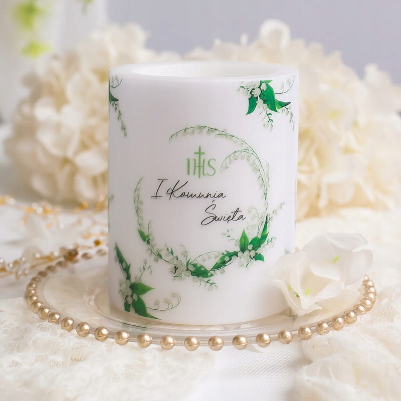 

Świeca/lampion Zapachowa Duża Majowa Konwalia 12CM