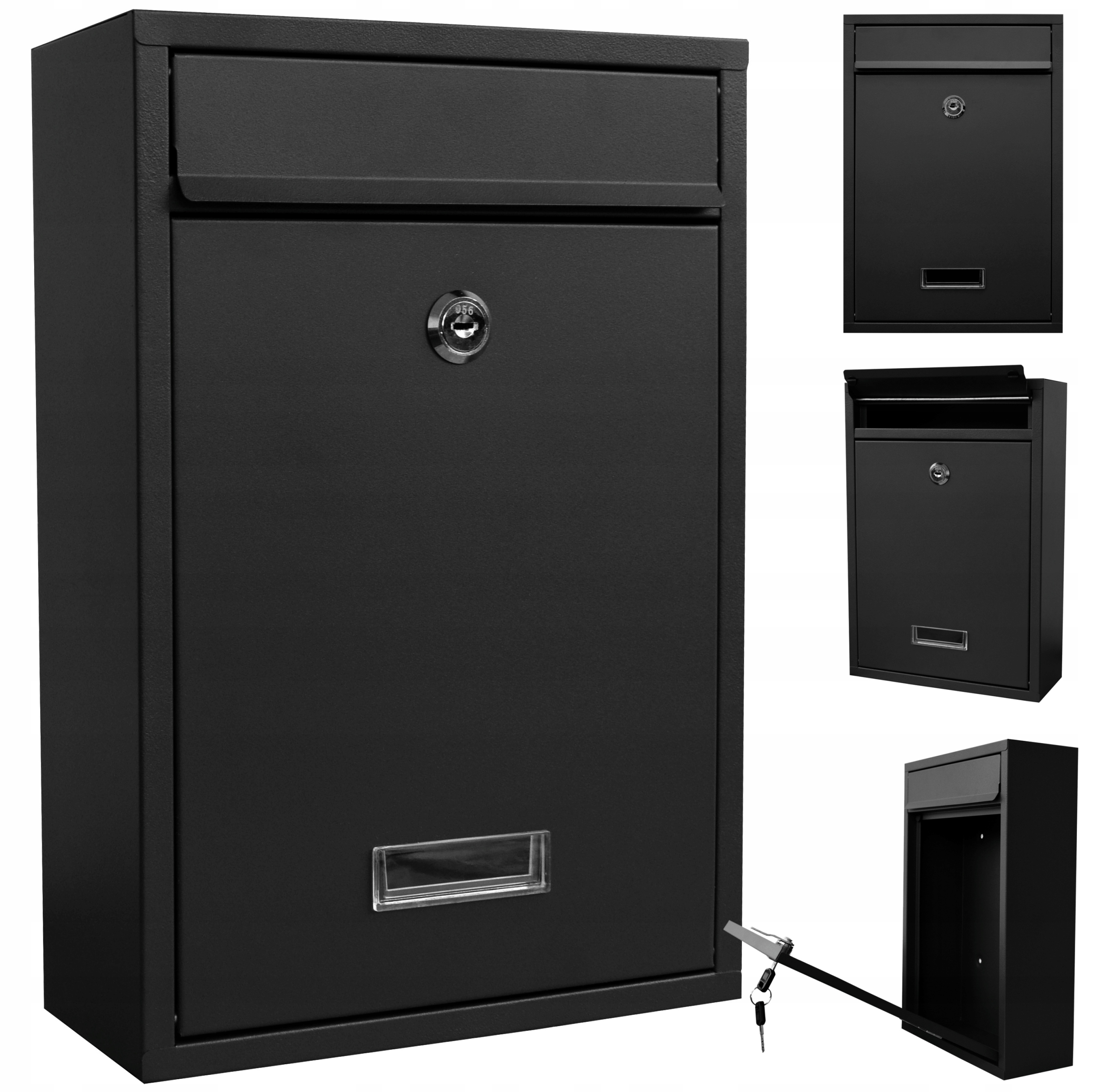 

Skrzynka na listy pocztowa St czarny mat