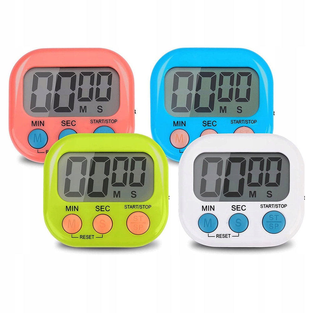 MINUTNIK CYFROWY LCD TIMER + STOPER Z MAGNESEM MIX Kod producenta BP.2141