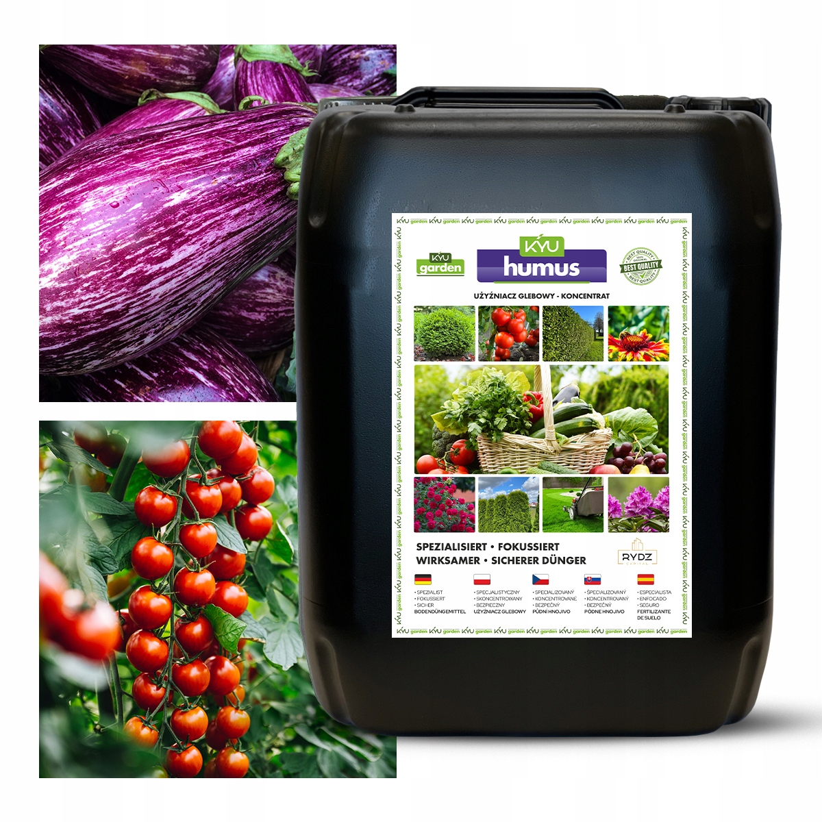 Přírodní organické hnojivo pro rajčata a bramborovou papriku Kyu Biohumus 20L