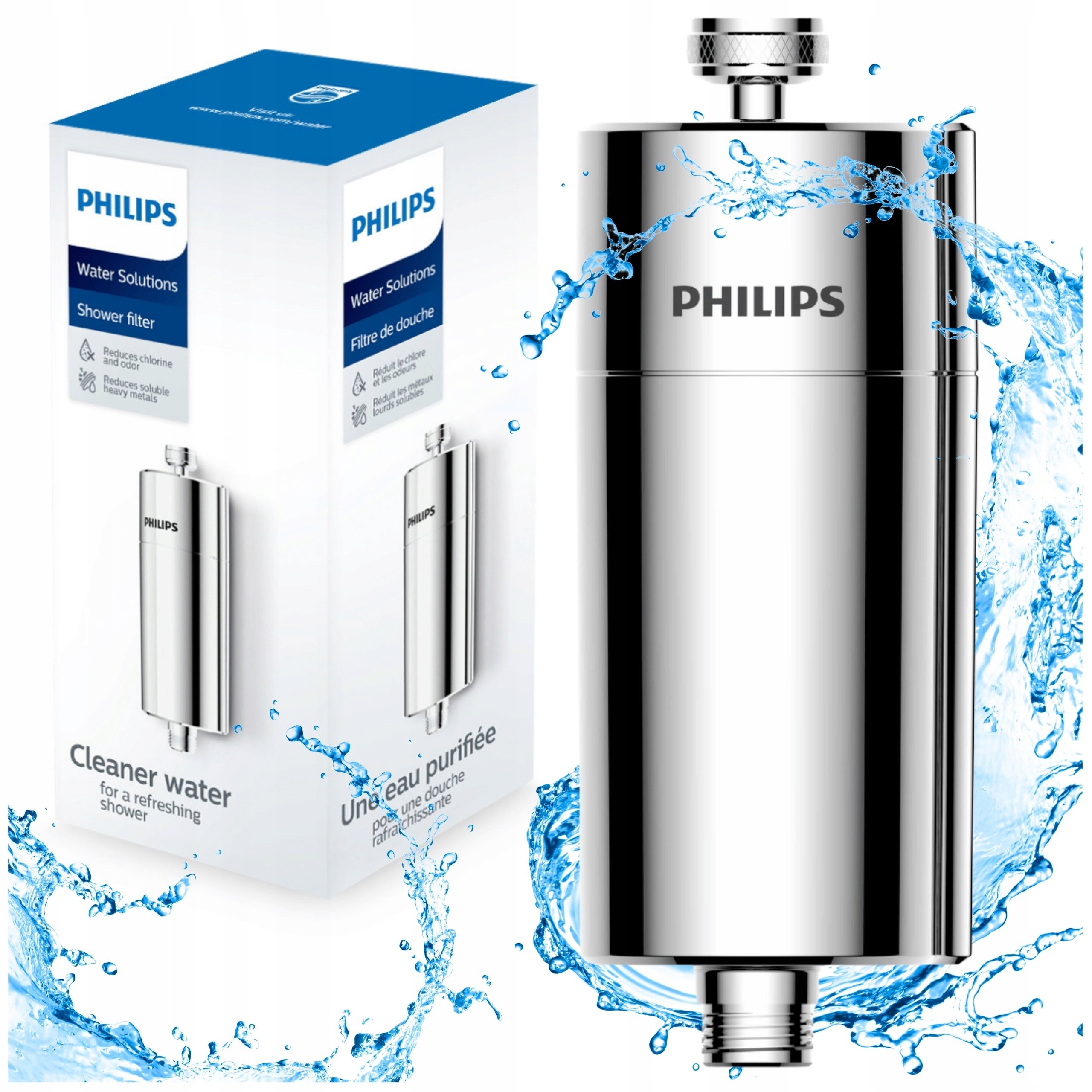 Filtr prysznicowy Philips AWP1775CH Filtr Wody do Prysznica Chromowany