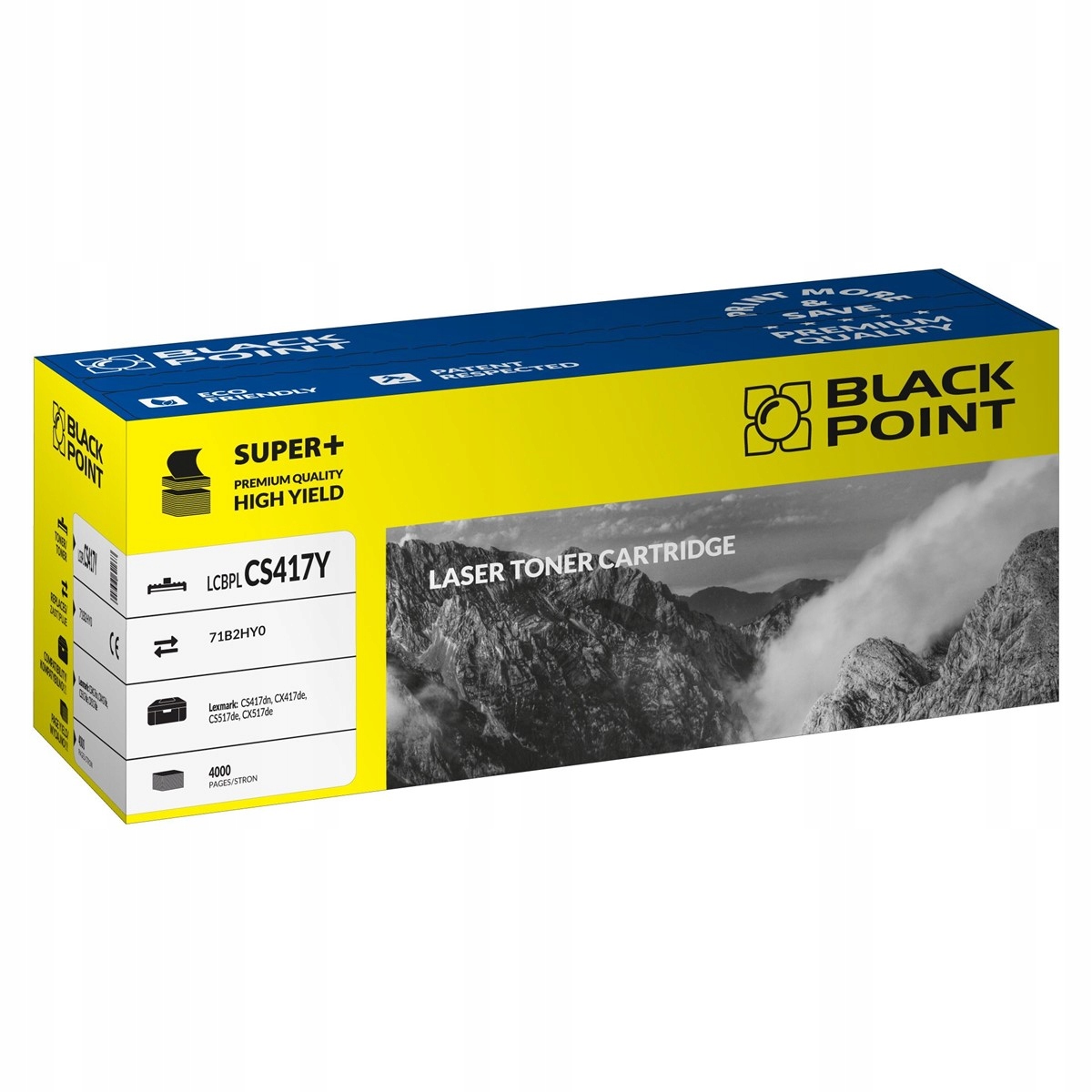 Black Point toner LCBPLCS417Y zastępuje Lexmark 71B2HY0, żółty
