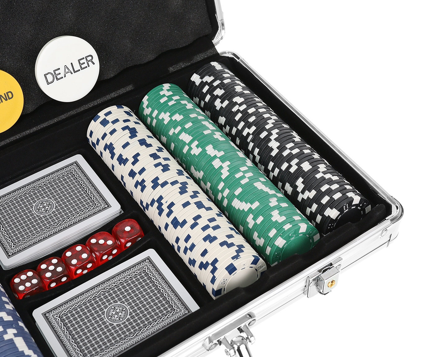 Набір для покеру 300 фішок Texas Strong + чемодан Кількість колод 2