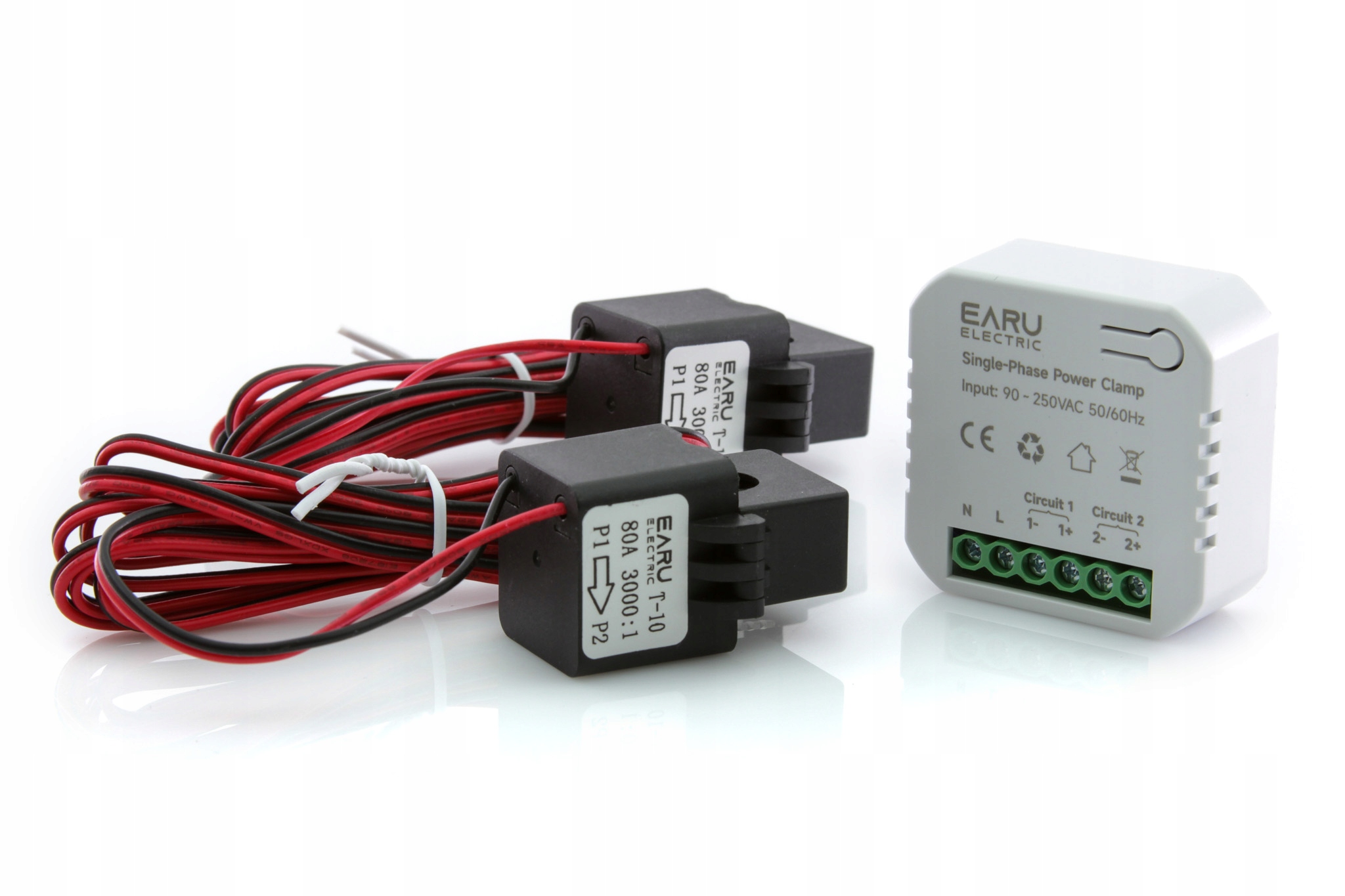 Smart licznik Tuya 2 obwody 1-faz PC311 2xCT80A Zigbee, dwukierunkowy