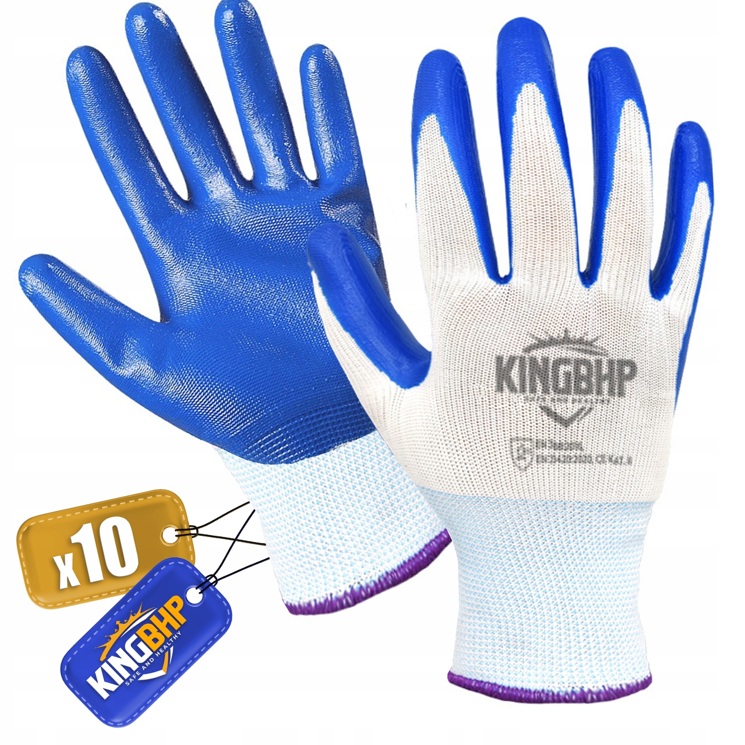 Rękawice KING BHP WIETNAMKI KING BHP rozmiar 9 - L 10 par