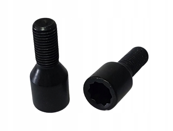 Болты BMW 12x1. 5X24 конус torx черный 20 шт ЕС