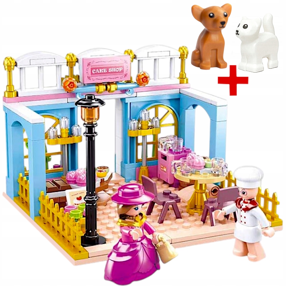 Stavebnice Pro Dívky – Princezna Obchod Cukrárna Pekárna 199 Ele+lego