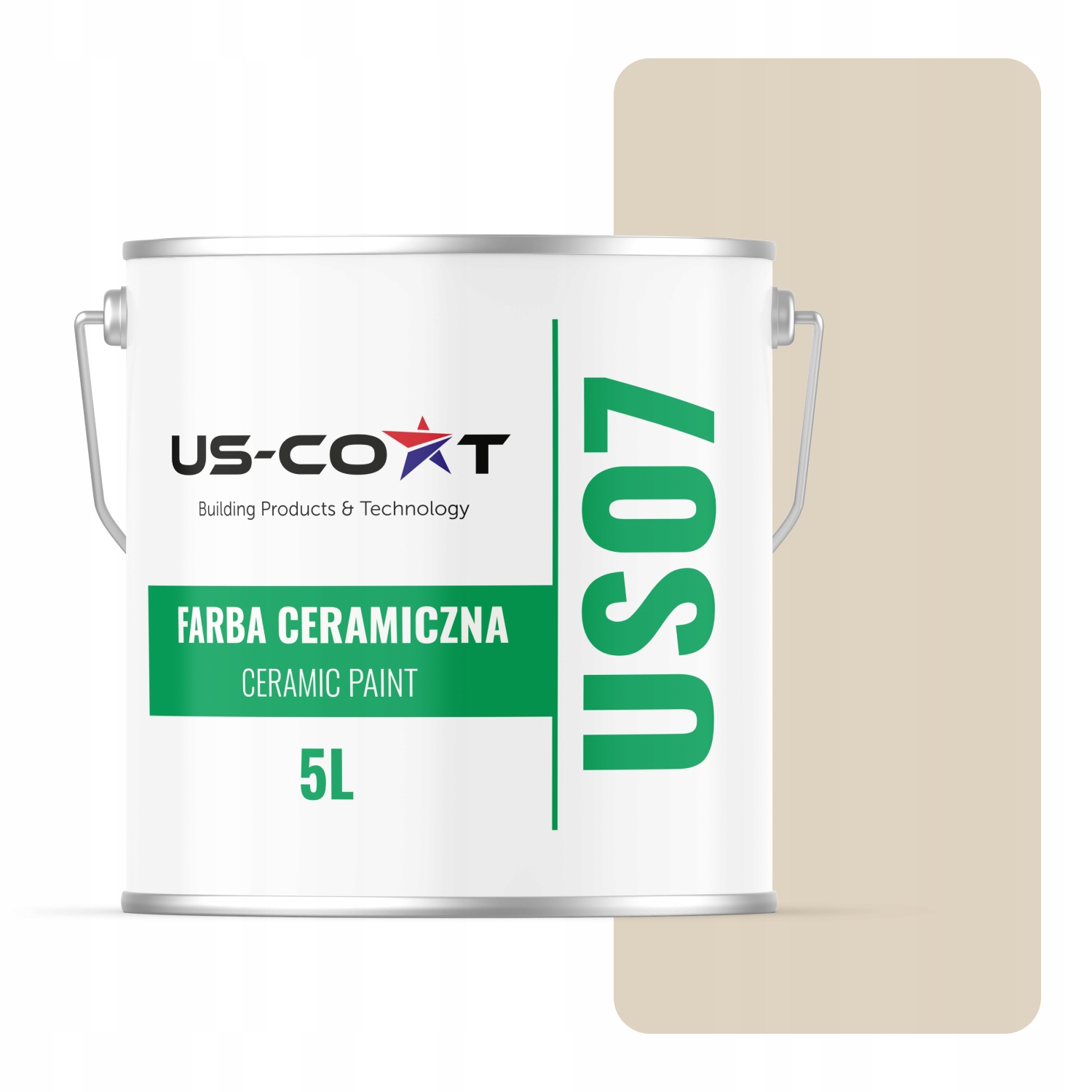 Keramická Farba Béžová Svetlá H4164 5L Hlboká Matná Na Steny Stropov