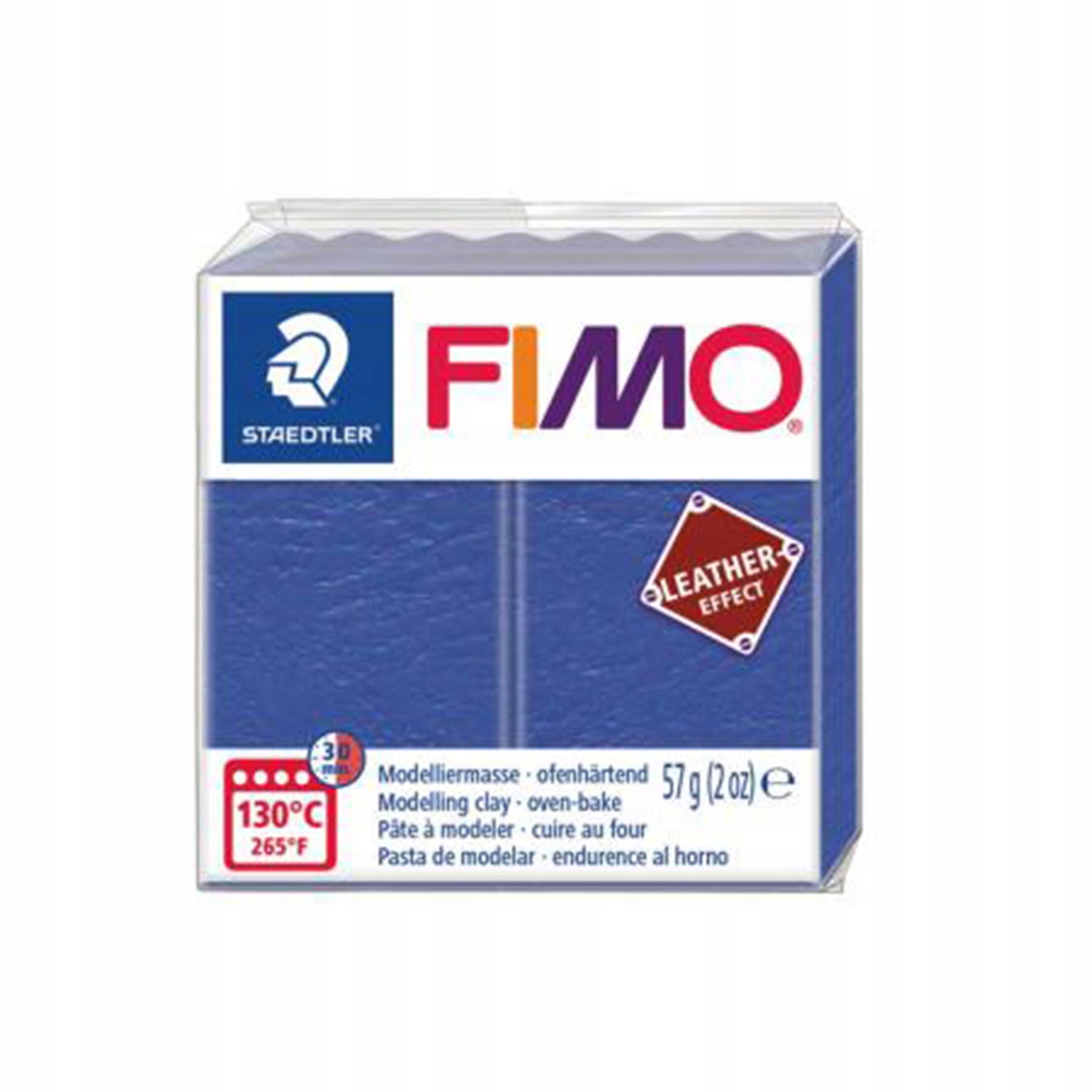 Masa FIMO leather-effect 57g Niebieska - 309