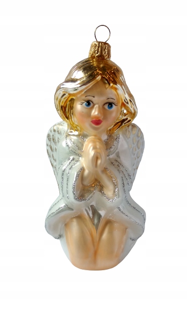 

Bombki Choinkowe Szklane Anioł klęczący14cm