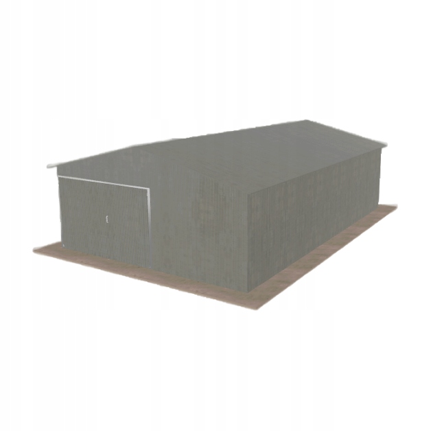 Plechová garáž 5.5 x 8.5 m jednopolohová, sedlová Pozink