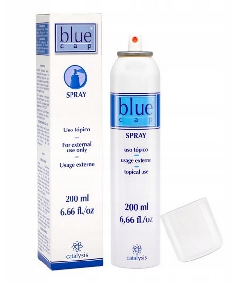 Blue Cap Spray 200ML Łuszczyca Azs Egzema Grzybica Skóry
