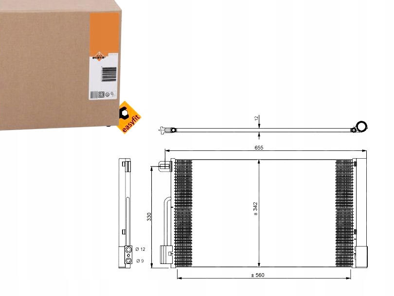 СКРАПЛЮВАЧ РАДІАТОР КОНДИЦІОНЕРА NRF 51931470 5570