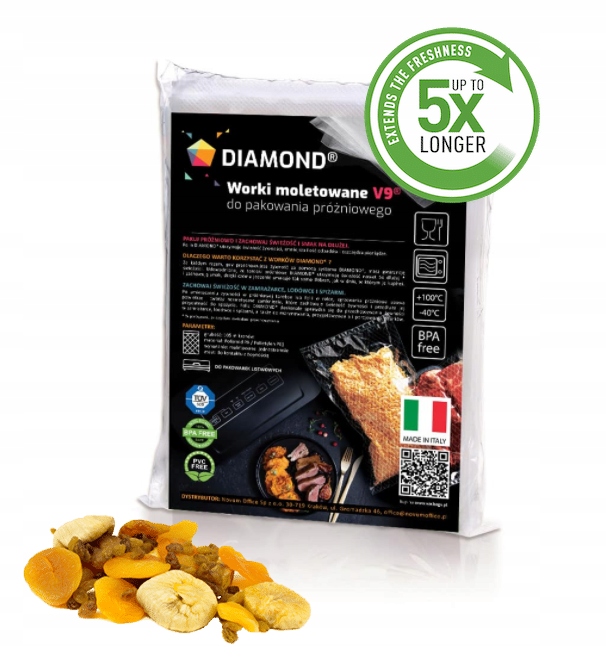 Folia do zgrzewarki próżniowej 15x20 cm, 50 szt Marka Diamond