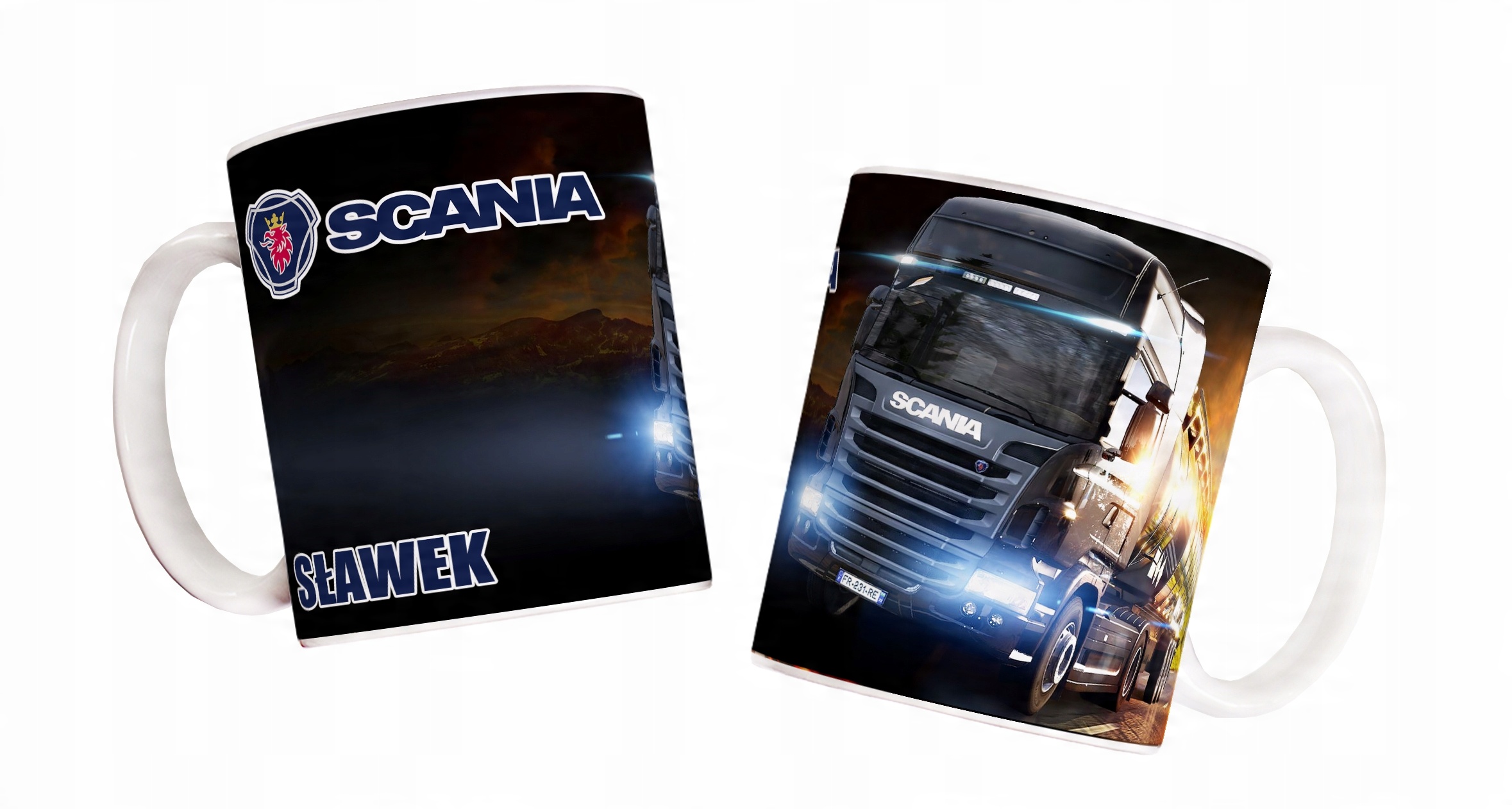 

Kubek Tir Scania dla kierowcy Imię