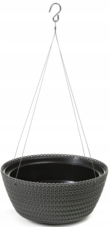 

Doniczka Misa Jersey Wisząca 24CM Antracyt