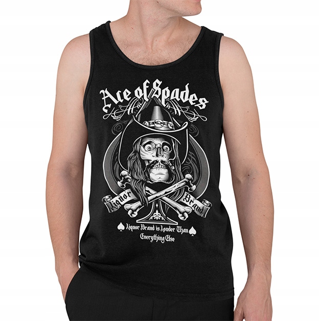 TANK TOP HORROR/ROCK ACE OF SPADES