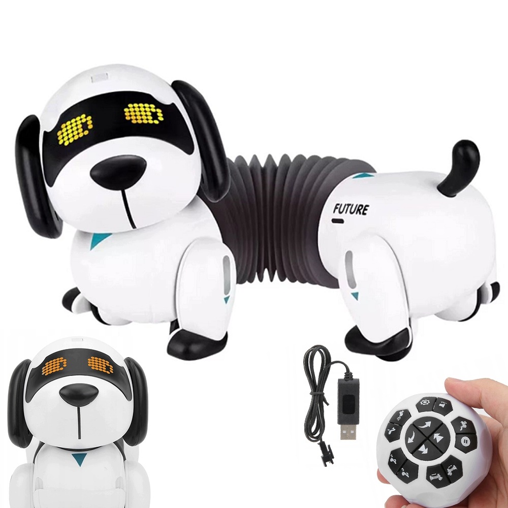 Interaktywny robot Piesek dzieci do Kodowania Zabawka dla szczeniaka robota