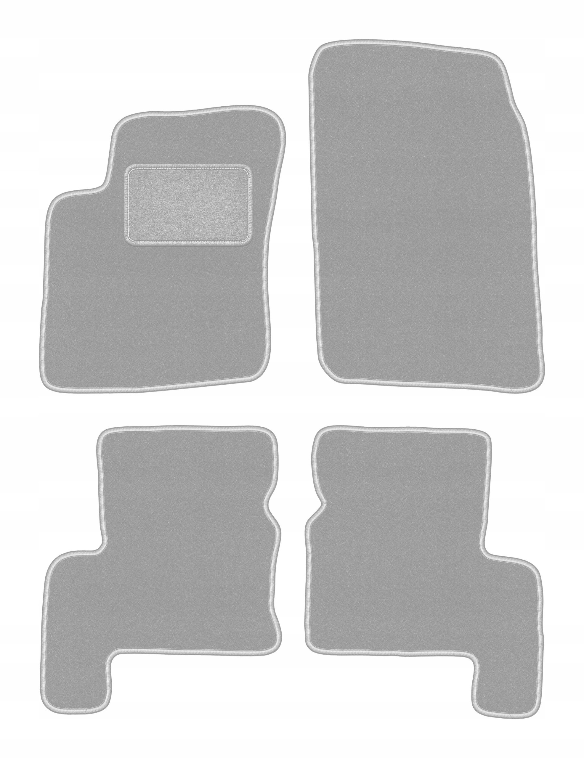 Dywaniki welurowe do Suzuki Grand Vitara XL7 2002-2005 komplet Oslo popiel