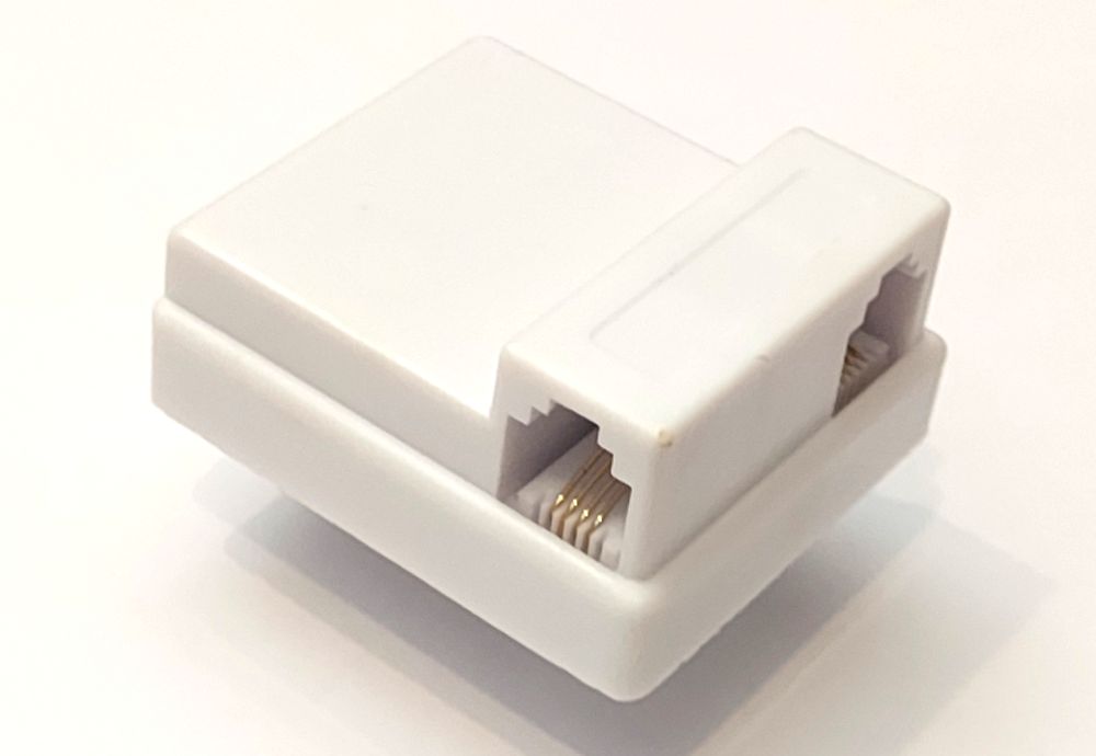Adapter Wtyk telefoniczny stary typ - 2x gn. RJ11 Producent Lamex