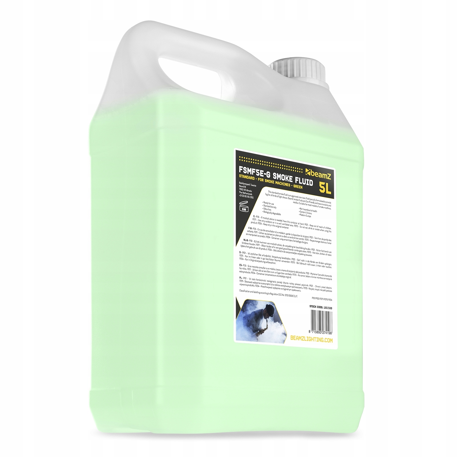 

Płyn do wytwornicy dymu 5L Eco Green BeamZ