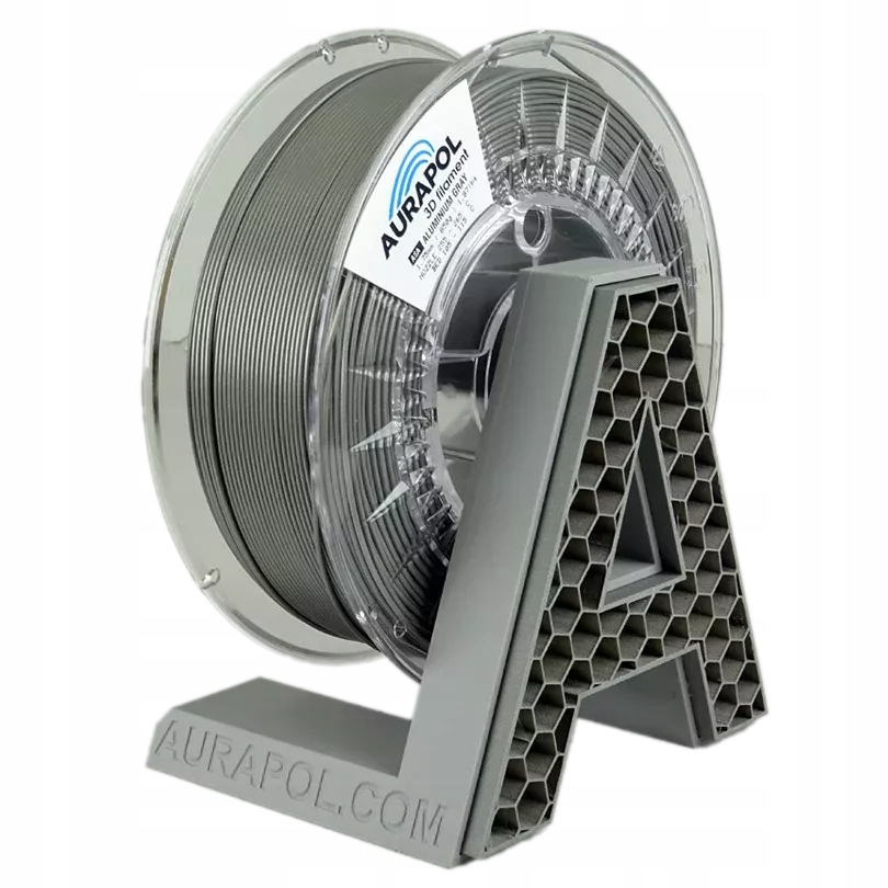 Filament Aurapol Asa 3D hliníkový šedý 850 g 1,75 mm šedý