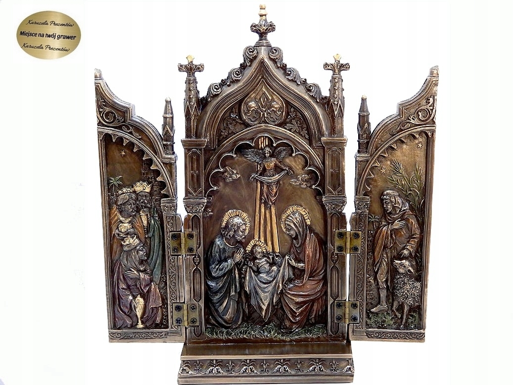 Tryptyk Vianoce Troch Kráľov Jozef Mária Plochá