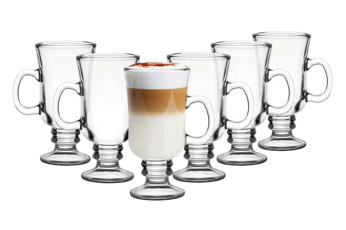 

Zestaw 6 szklanek Irish Do Kawy Latte 200ML