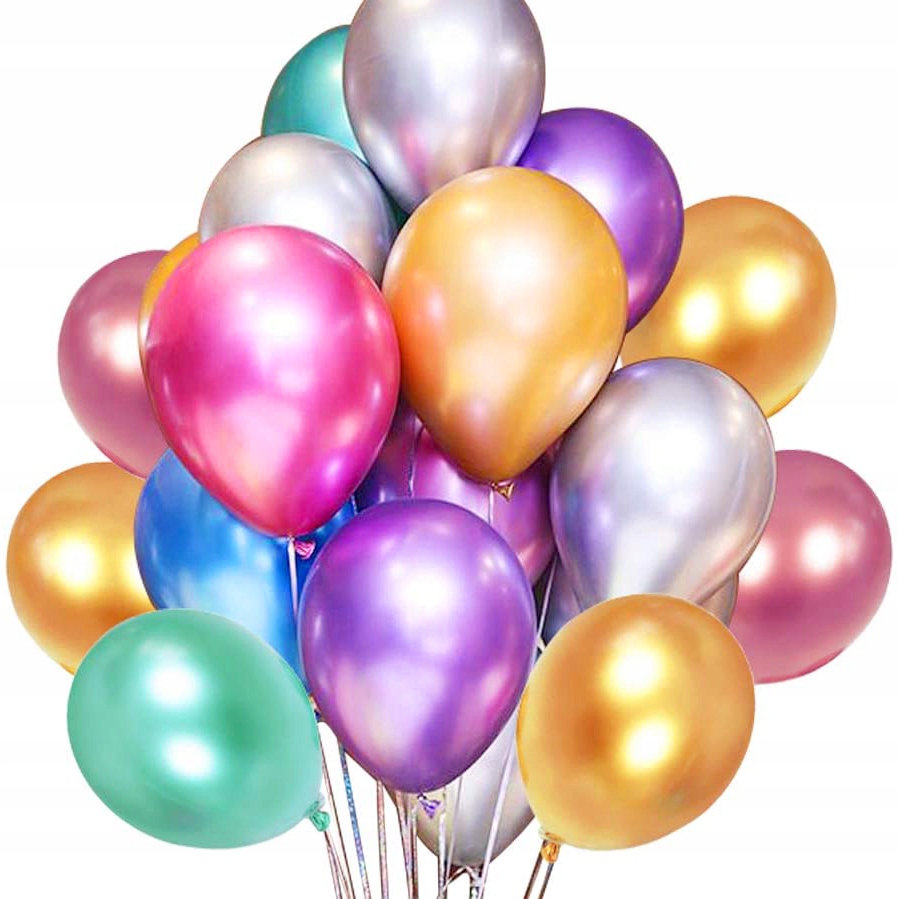 

Balony metaliczne kolorowe Duże wesele ślub 50 szt