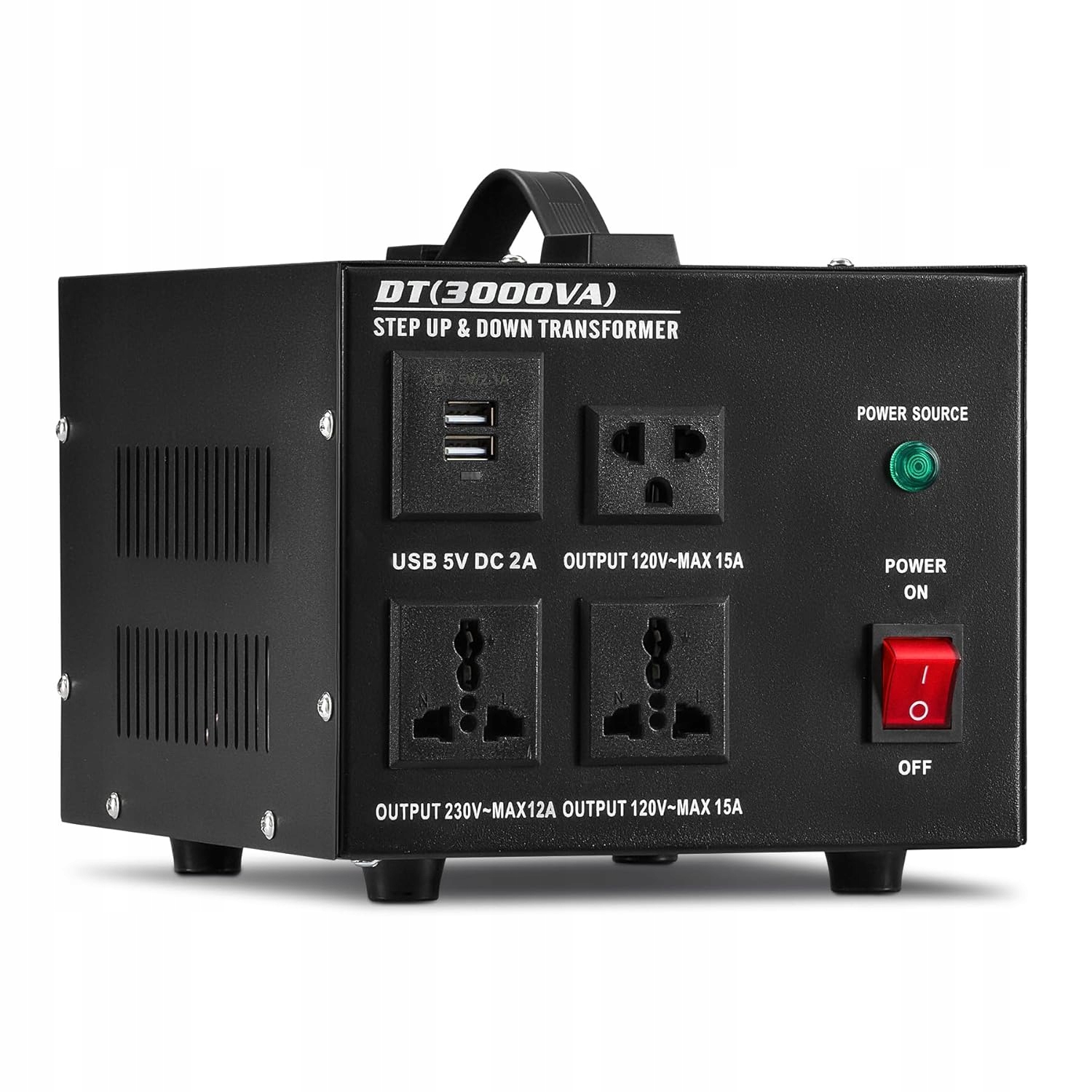 Creworks 2000W Prevodník Napätia 220V Až 110V Automatický Transformátor