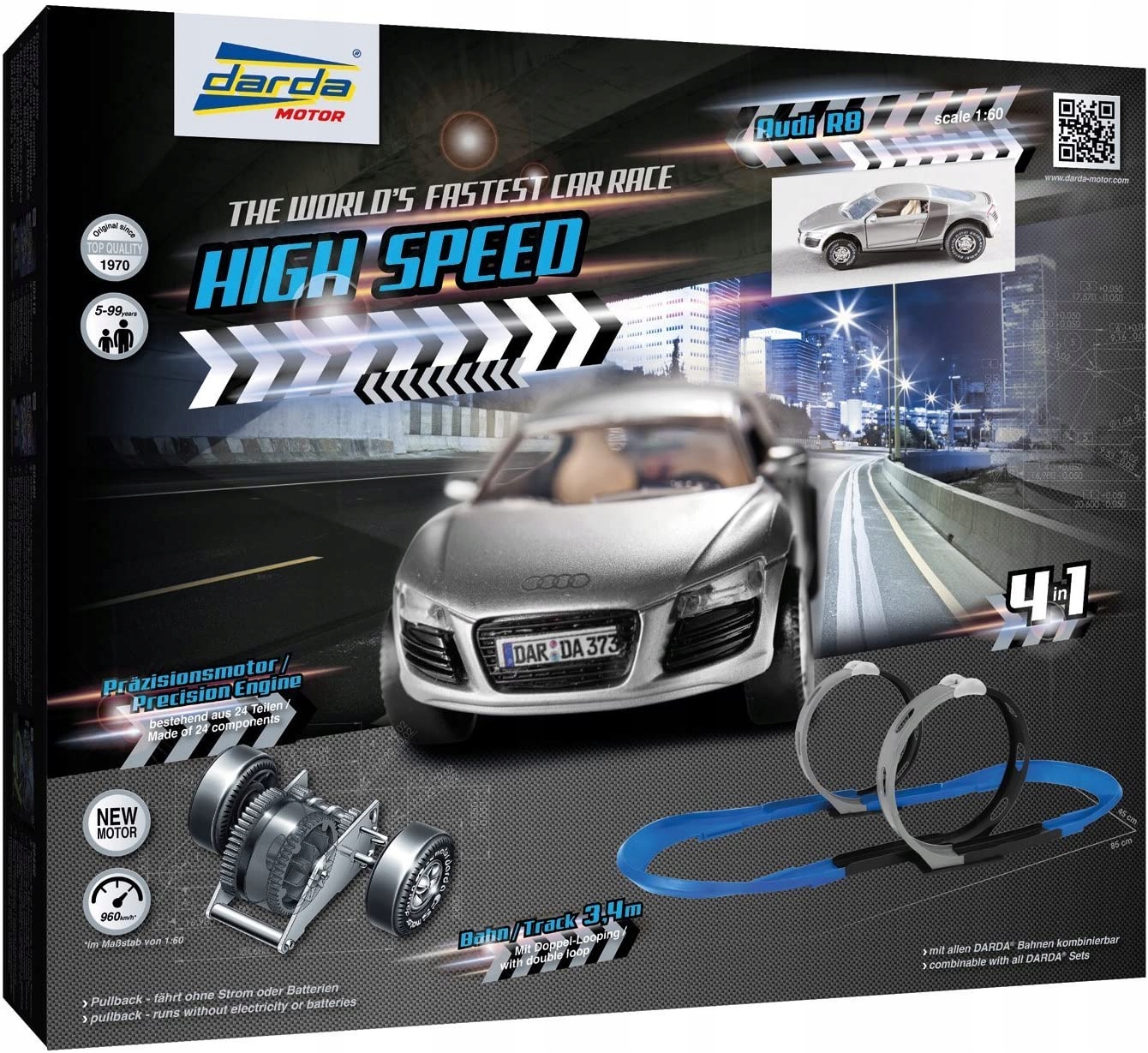 Darda Tor samochodowy High Speed zestaw 3,4m