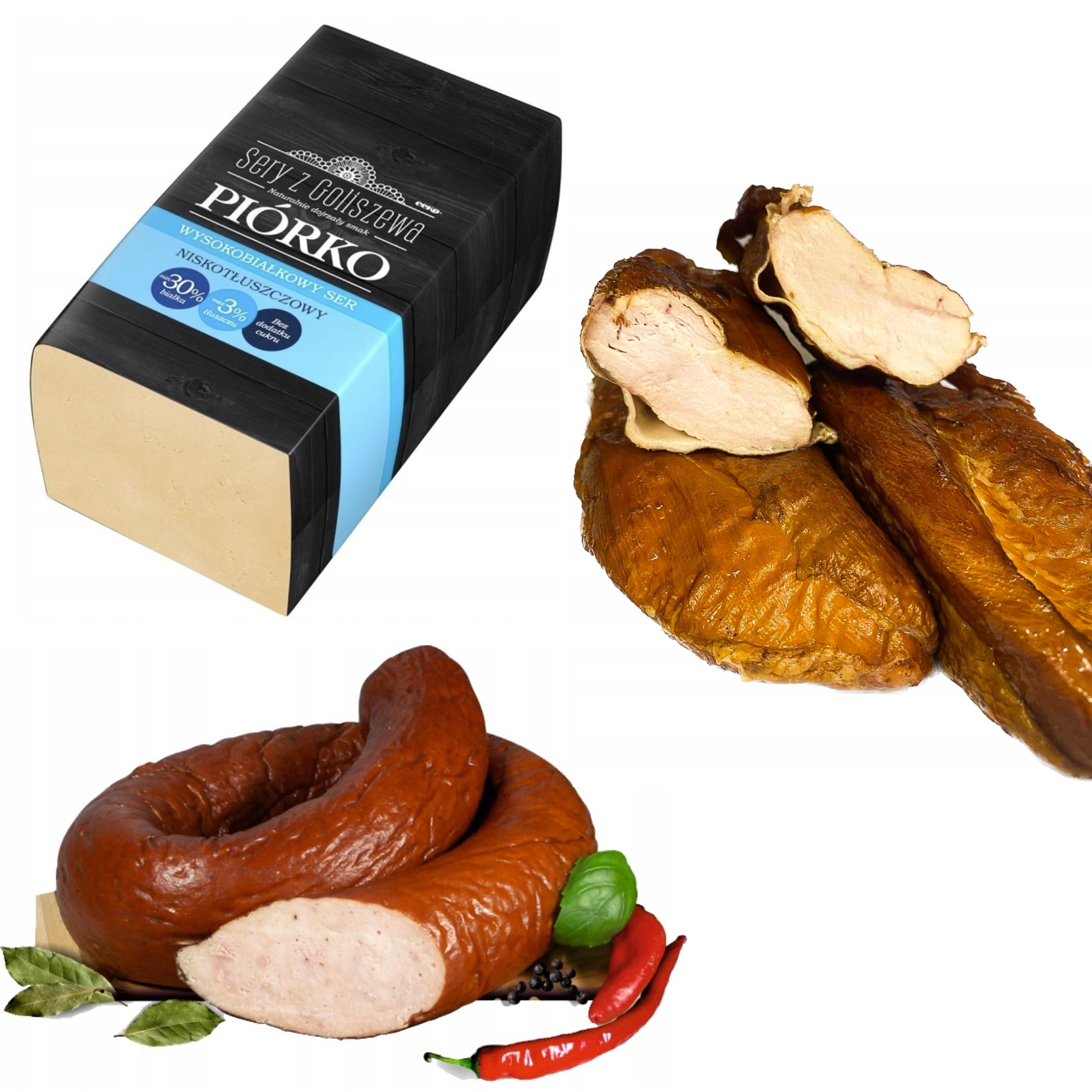 Fit Ser Piórko Polędwiczka Kiełbasa 1.3 kg