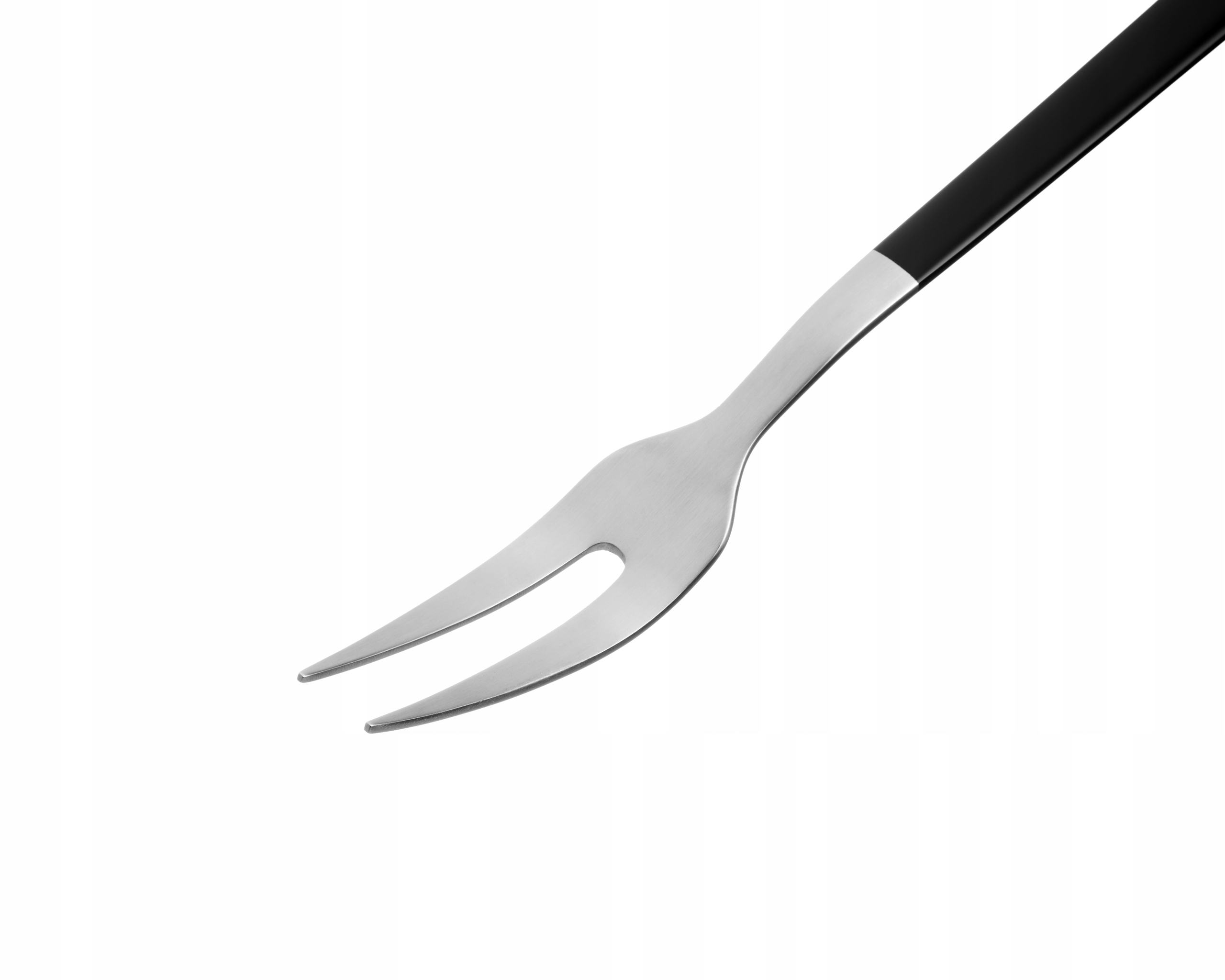 Fourchette De Cuisine Gerlach Ambiente – Manche Noir Mat, Acier Inoxydable Brossé – Design Minimaliste