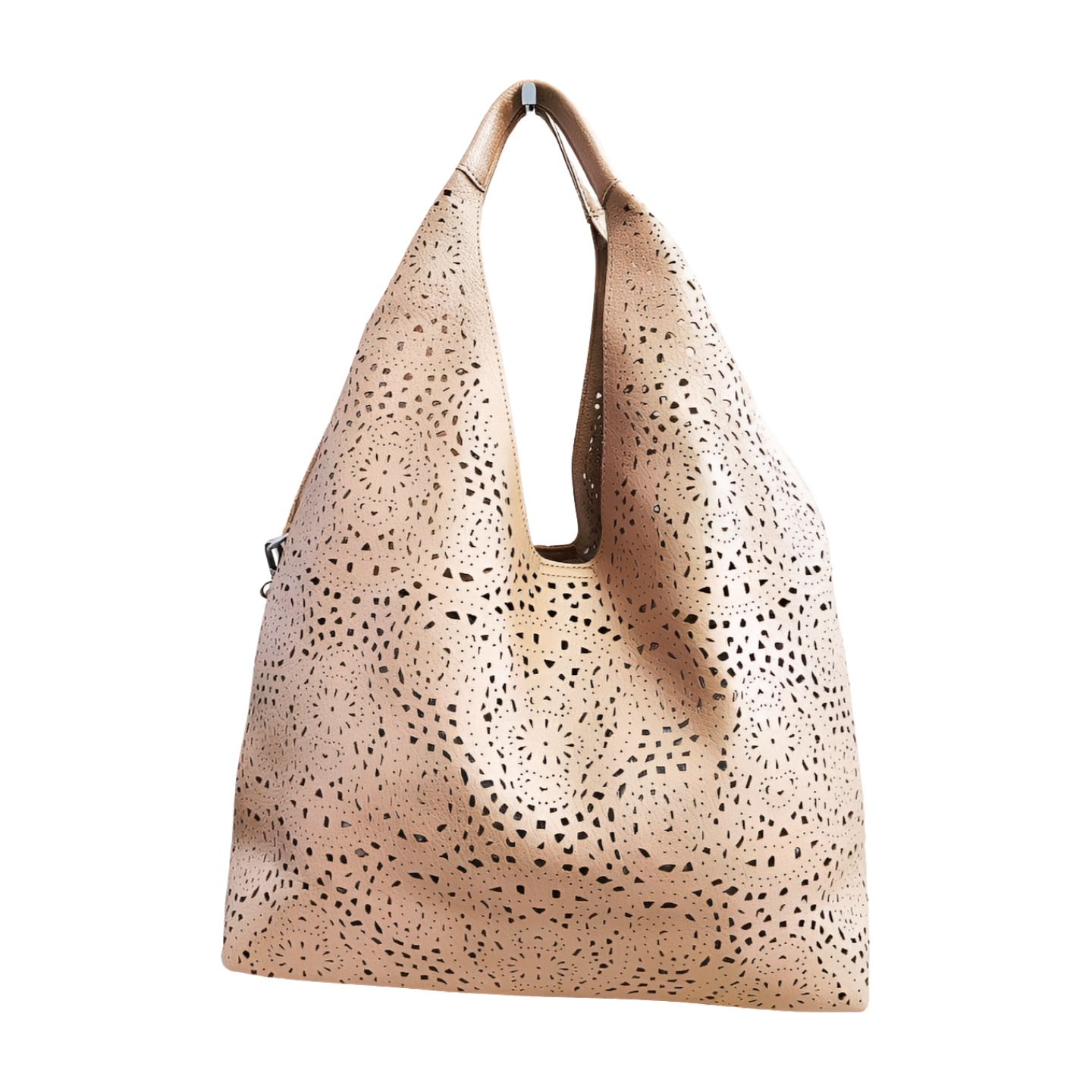 Maxfly shopper kabelka přes rameno a kabelka přes rameno 2v1 taupe ažurová