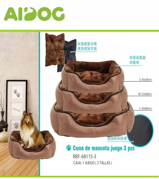 Levně Pohodlné Pelíšek pro psy z materiálové technologie – šedé