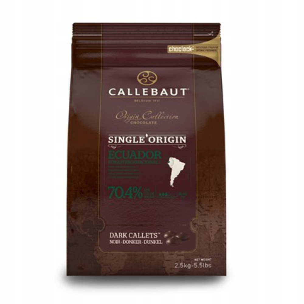 Callebaut tmavá čokoláda Origin Ecuador 2,5 kg