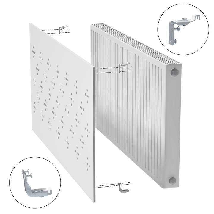 Osłona maskownica grzejnika 68x209cm M9 Surowa Marka inna