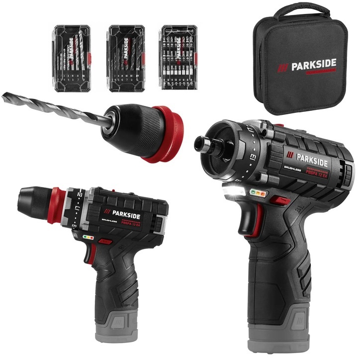 Parkside Pbspa 12 E4 Performance akumulatorowa wiertarko-wkrętarka bez aku