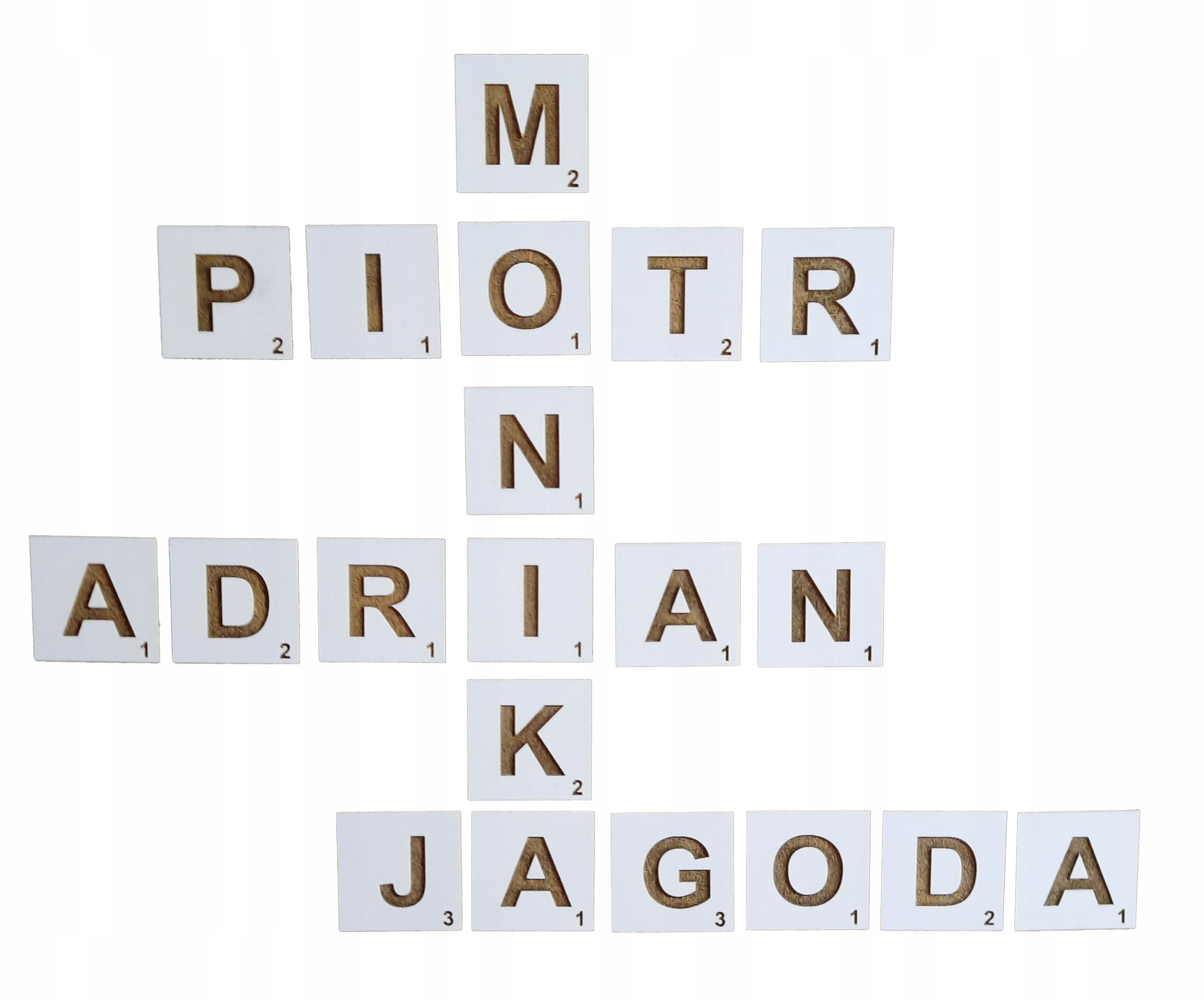 

Scrabble literki 3D magnesy dowolne litery