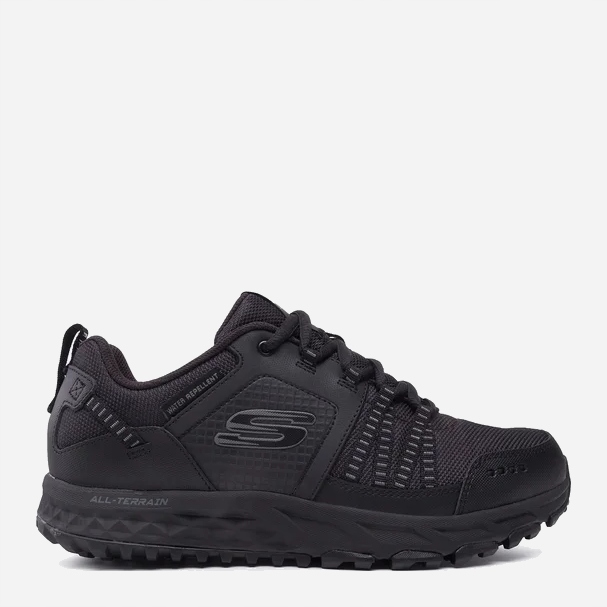 Buty trekingowe męskie skórzane Skechers Escape Plan 51591-BBK