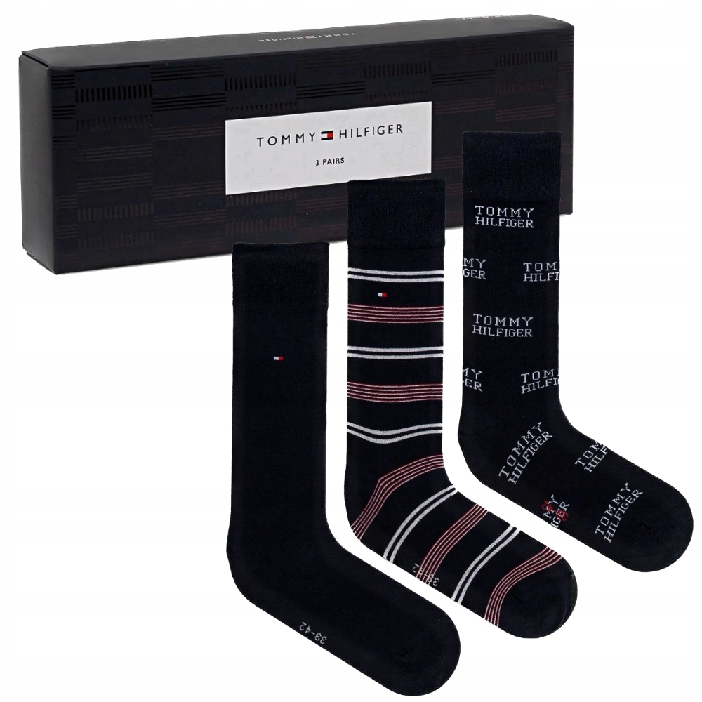 Pánské ponožky Tommy Hilfiger, sada 3 párů v krabičce 43-46