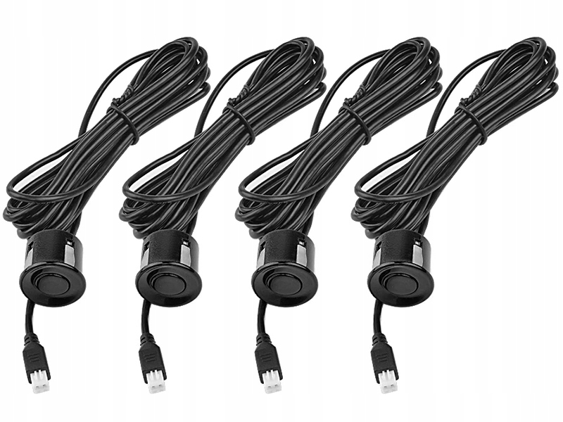 CZUJNIKI PARKOWANIA COFANIA ZESTAW PARKTRONIC HOALTE 12V CZARNE SENSORY TYŁ Liczba sensorów 4