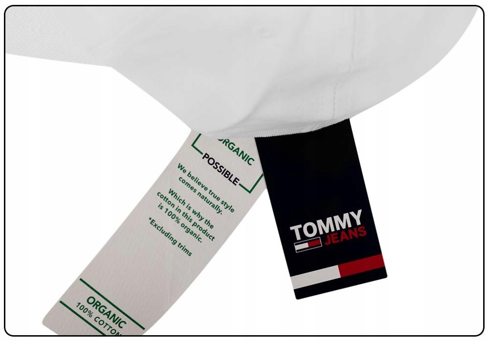 TOMMY HILFIGER CZAPKA Z DASZKIEM GRAPHIC CAP WHITE Materiał dominujący bawełna
