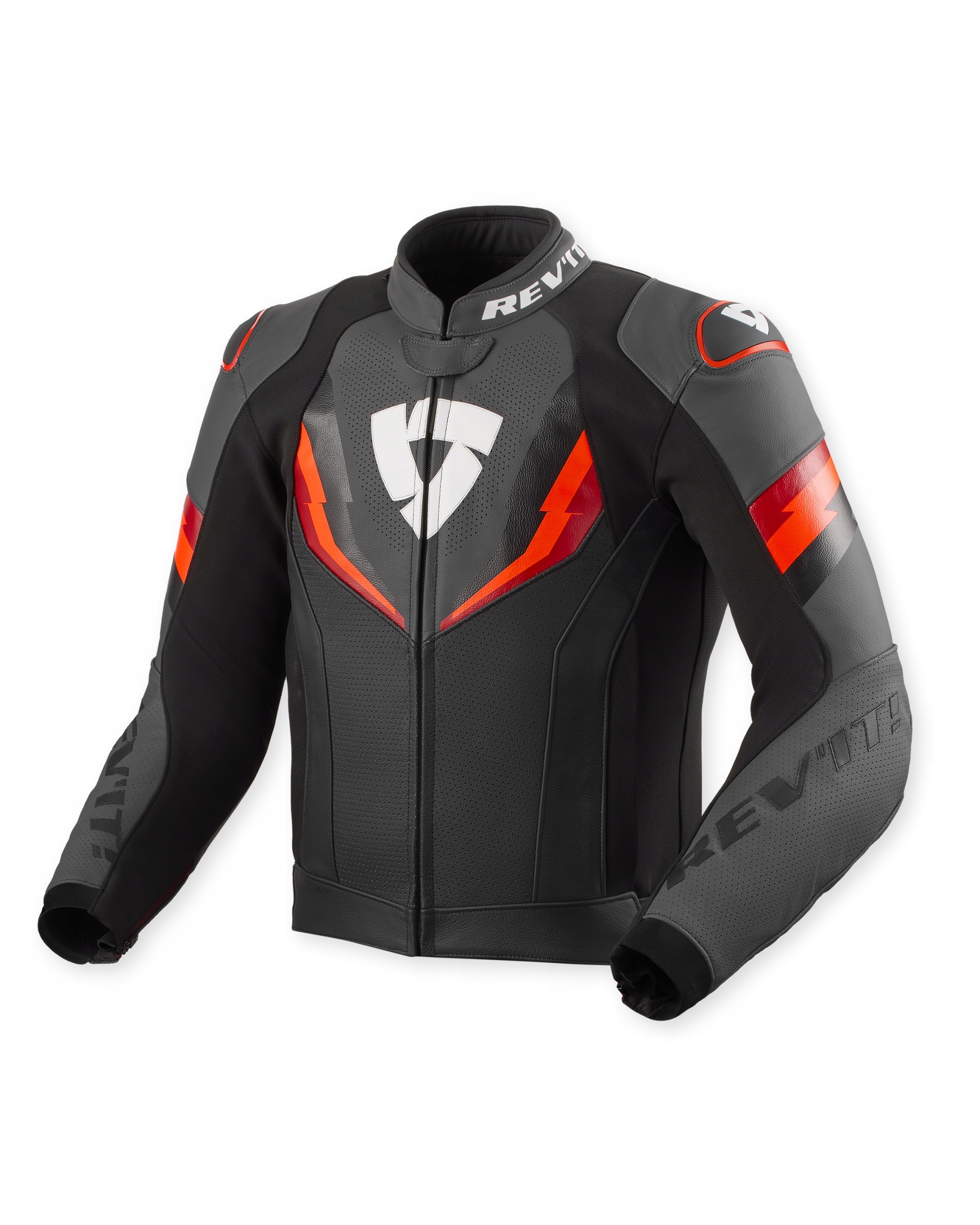 Bunda Rev'it! Quantum 3 Black-Neon Red veľ 50