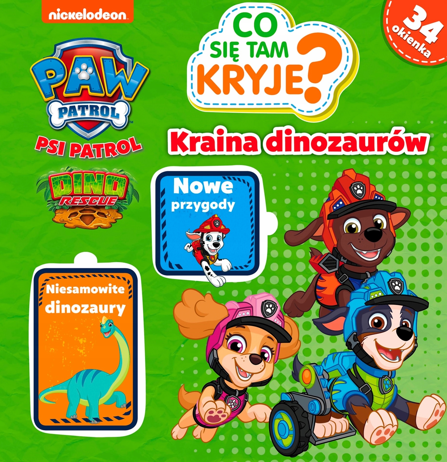 

Psi Patrol 3 Książka Okienkami Kraina Dinozaurów