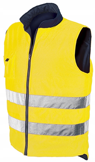 Kamizelka Ocieplacz Roboczy Dwustronny Odblaskowy