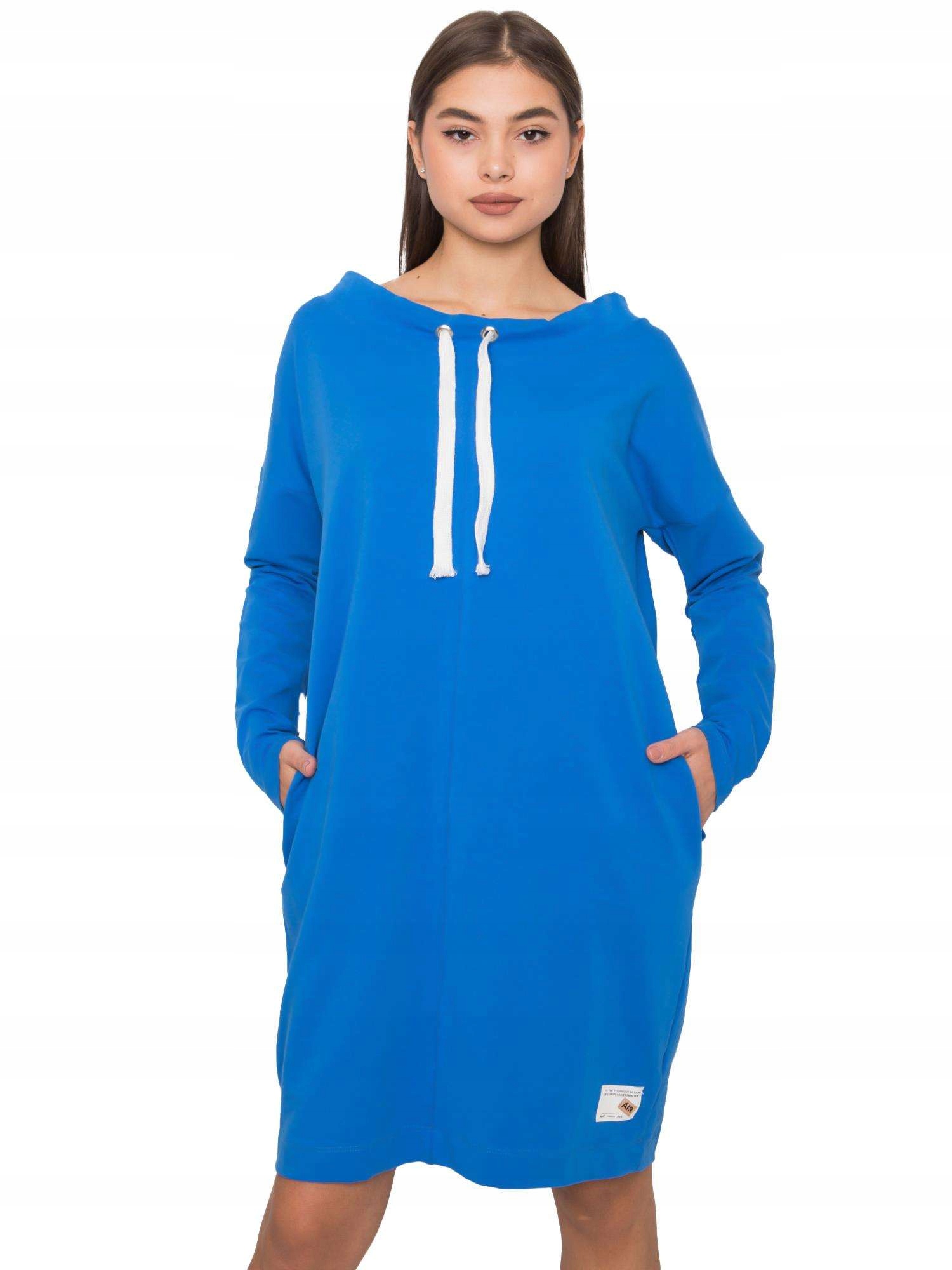 Codzienna Sukienka Damska dresowa prosta S/m