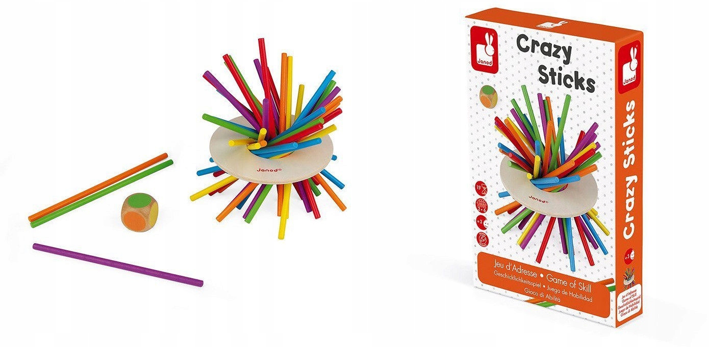 

Gra Zręcznościowa Zwariowane Patyczki Janod